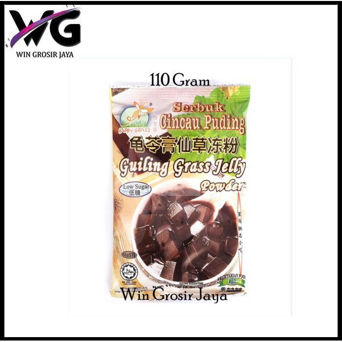 

Happy Grass Serbuk Cincau Pudding/ Guiling Grass Jelly Powder 110g