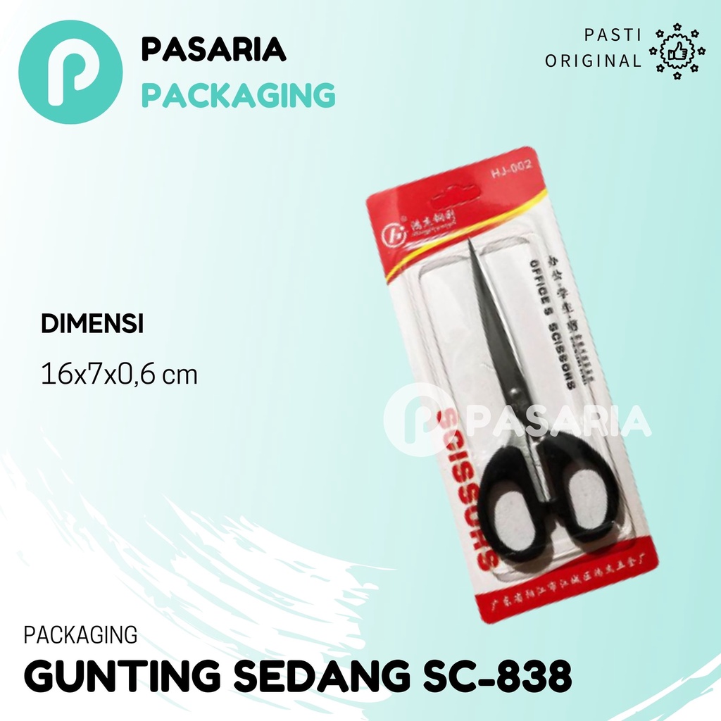 

GUNTING SEDANG SC838 Alat Tulis/ATK/Pemotong/Potong Kertas 16cm