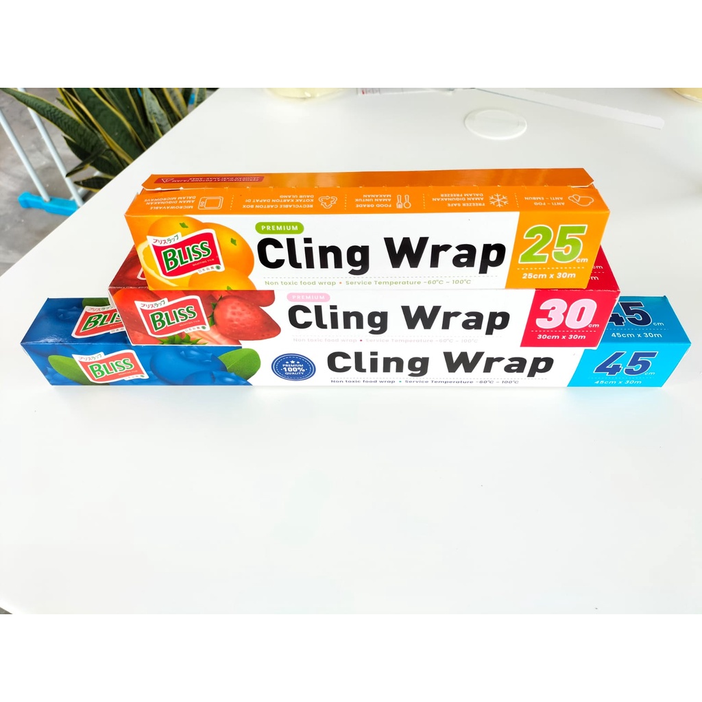 KUP - COD MURAH PREMIUM CLING WRAP PLASTIK PEMBUNGKUS MAKANAN - PLASTIK WRAPPING FOOD FRESH