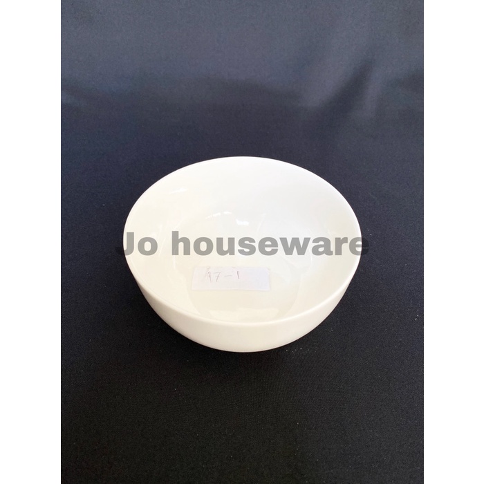 Mangkok korea bowl keramik diameter 12 cm unik putih hotelware SET 3 PCS 47-1