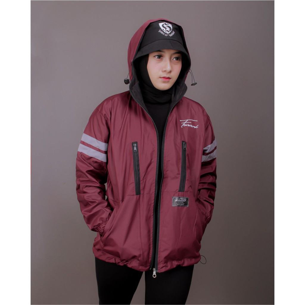 Jaket Parasut Olahraga, Sauna Suit, Jogging, Lari, Bersepeda, Despo, Gym Fitnes, Senam, Wanita