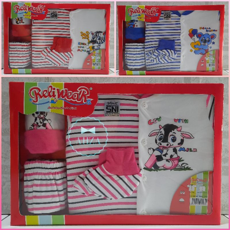 AHZA RELIWEAR BABY SET OBLONG PENDEK KANCING DEPAN