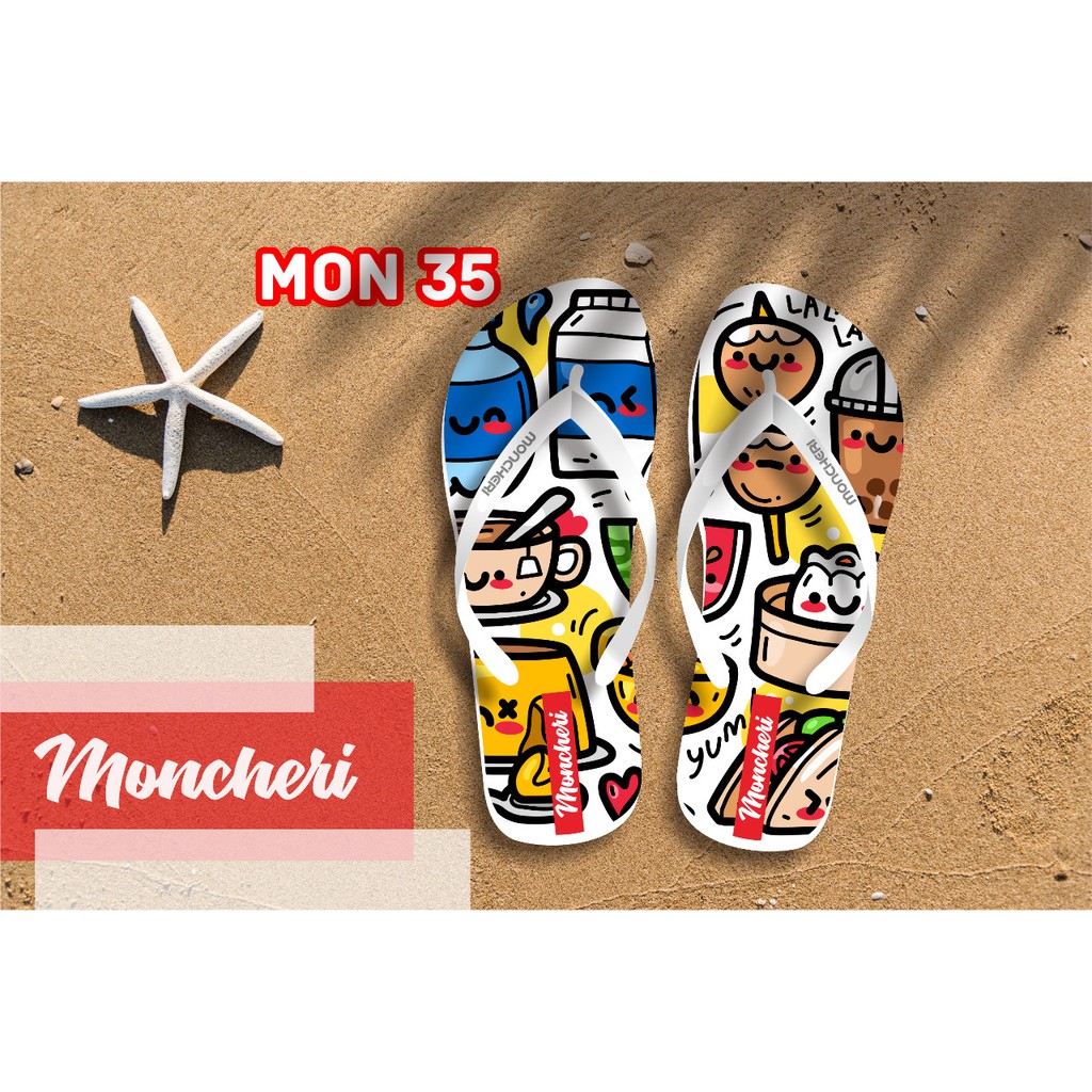 Sandal jepit Wanita MONCHERY Clothing(10) Promo NEW lucu