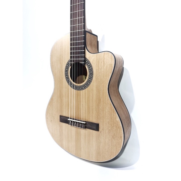Gitar Classic Elektrik Merk Cowboy Original Tipe CGC-100 NA Natural Equalizer EQ TUNER Nylon Trusrod