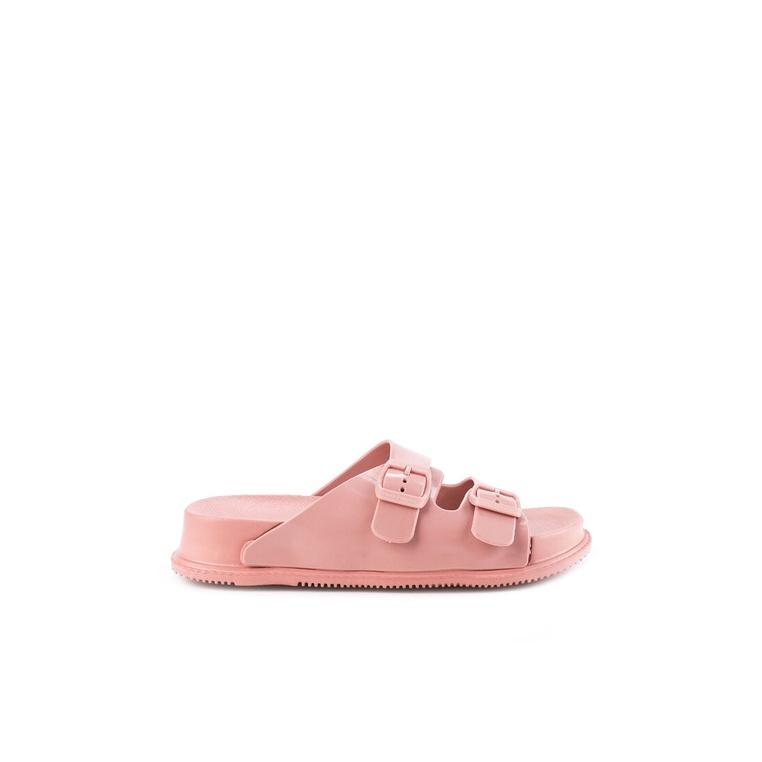 SANDAL SLIDE WANITA HUSH PUPPIES ORIGINAL CASUAL BRANDED PINK HW22