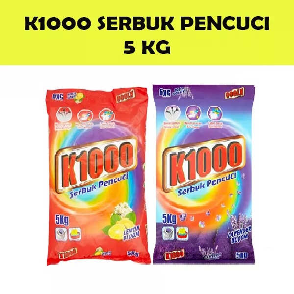 K 1000 Deterjen Bubuk 5 Kg All Varian - K1000 Deterjen Pakaian 5 Kg #AJ