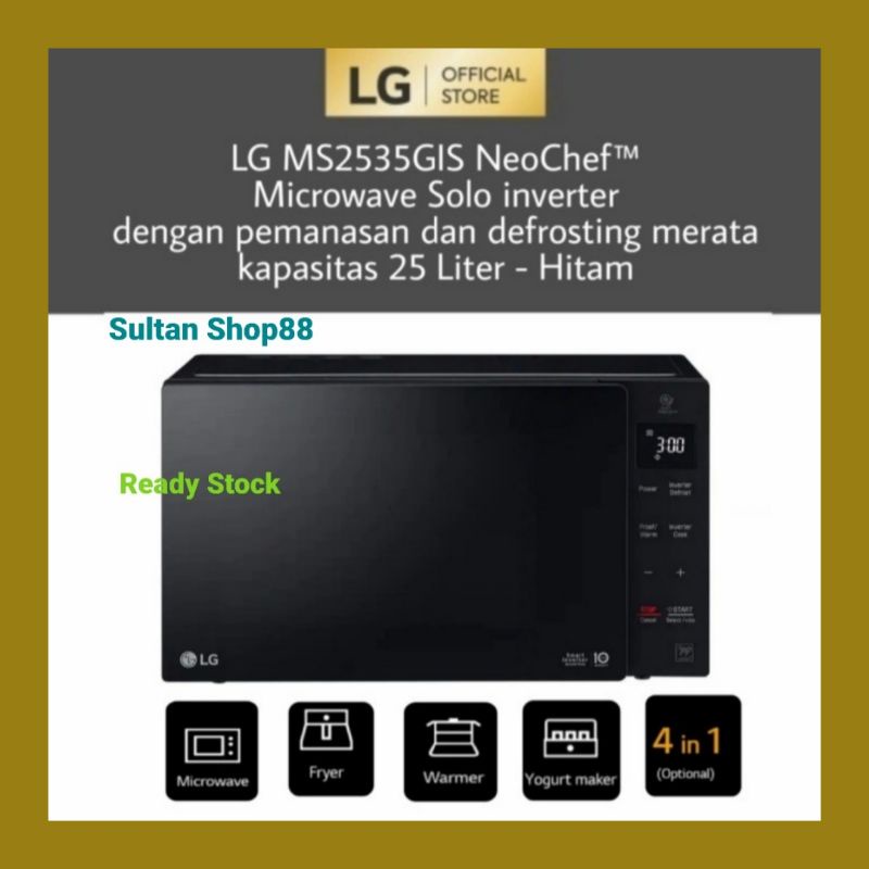 LG Microwave Smart Inverter NeoChef MS2535GIS l Microwave LG Solo 25 L