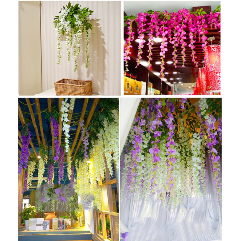 WISTERIA Dekor Wedding  Hias Artifisial Acara indoor outdoor