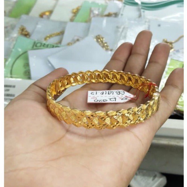 Gelang emas asli variasi dubai kadar 375