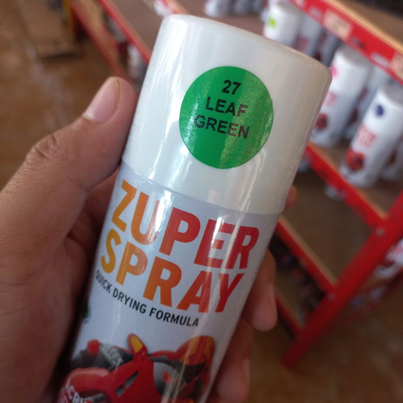 cat semprot 150cc LEAF GREEN HIJAU DAUN zuper spray pilox pilok spray paint