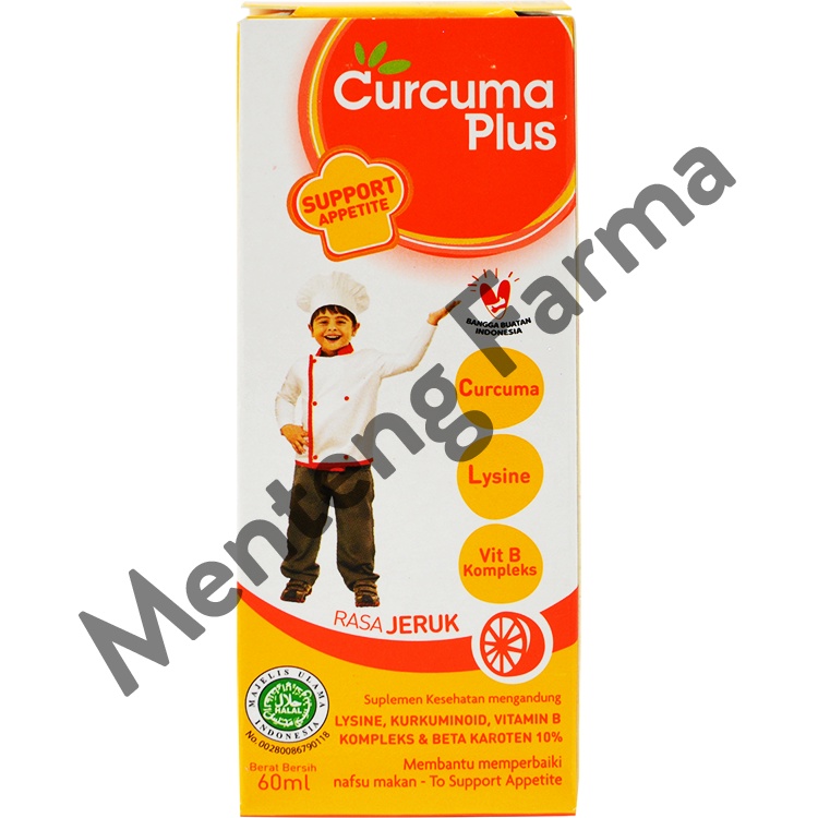 Curcuma Plus Appetite Rasa Jeruk 60 mL - Asupan Penambah Nafsu Makan Anak