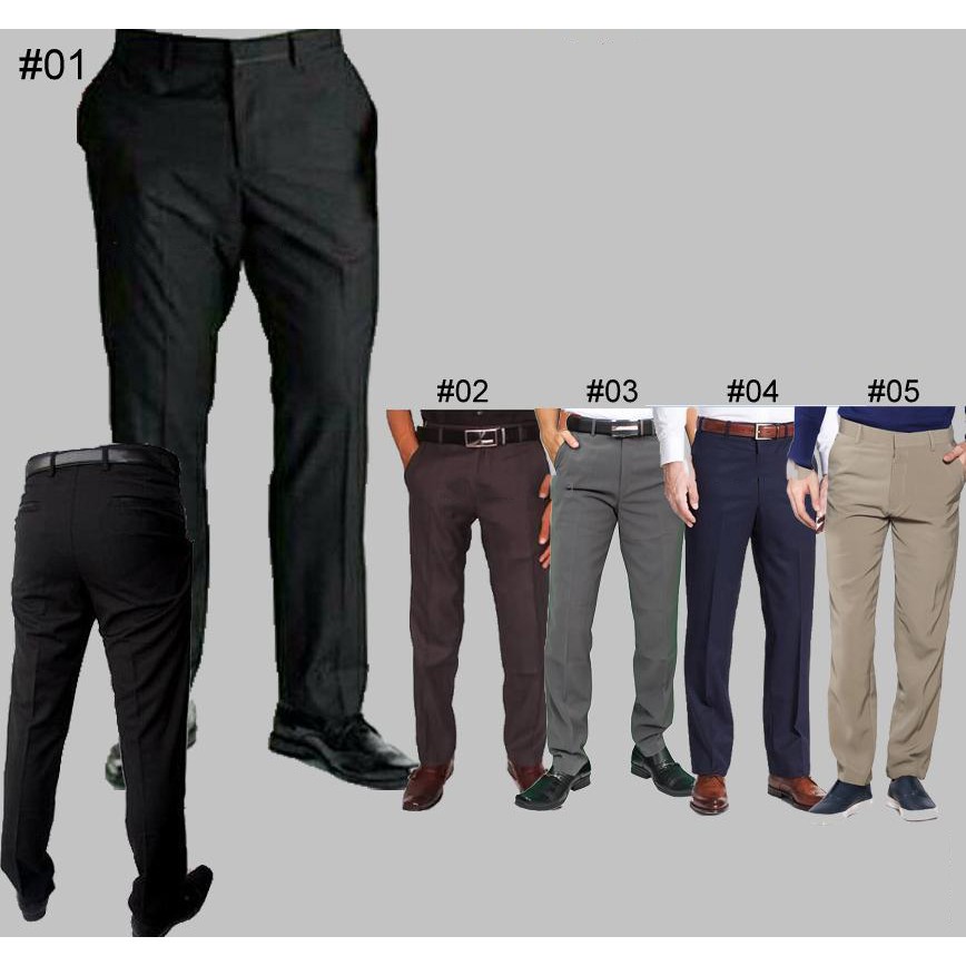 Celana Formal Celana Kerja Pria Celana Bahan Katun Pria