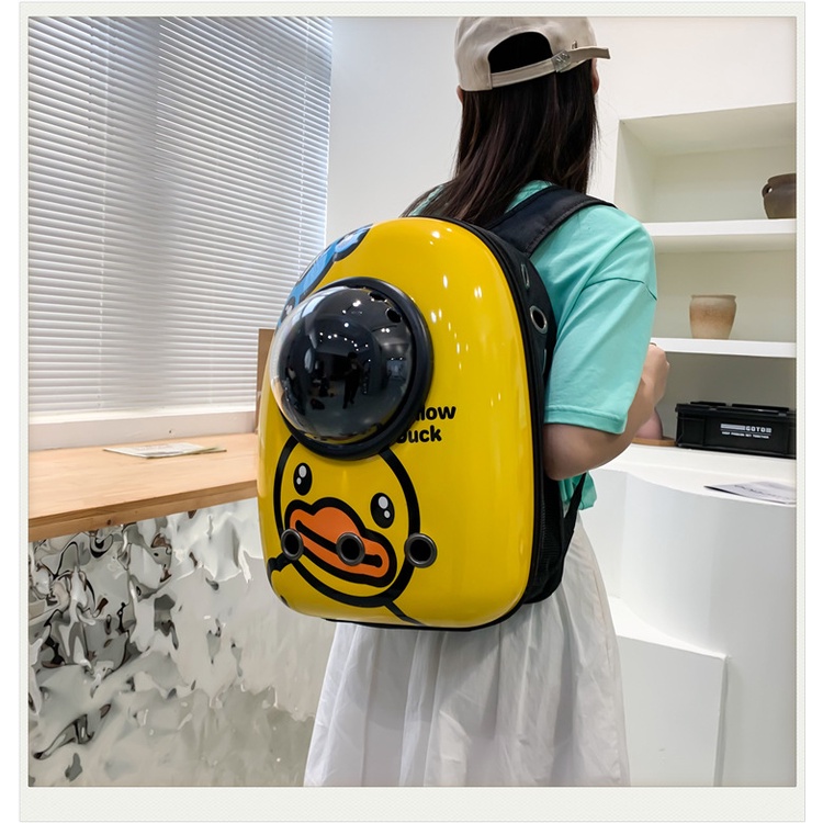 BAGRIOUS Tas Ransel Kucing Astronot Transparan Murah Pet Cargo Cat Bag Carrier Tas Gendong Kucing Travel Capsule Backpack Kapsul Tas Hewan Peliharaan Kelinci Hamster Sugar Glider Waterproof Anti Air Tempat Kandang TK-FC-7