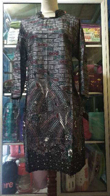 Terlaris Serut Genes Jelita Tunic Navbor Yelbor Whitbor Creambor Tunik Batik Modern Hrb030 Dolbi Dob