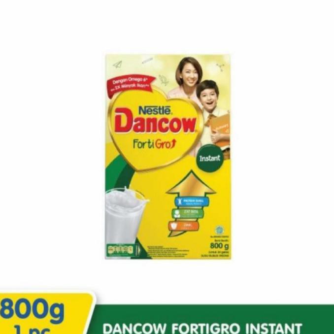 

[[BISA COD]] DANCOW Instant Fortigro Susu Plain Box 800gr / 800 gr - Kardus DISKON Kode 624