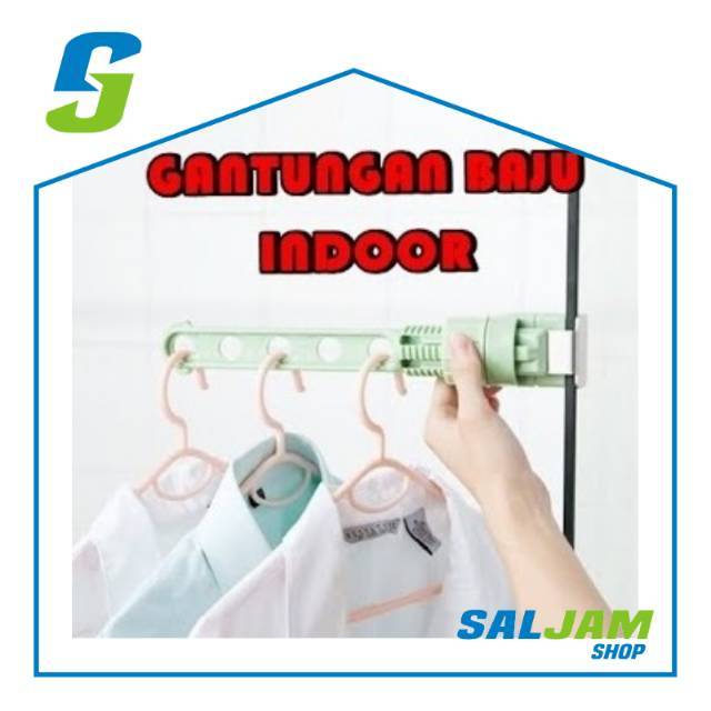 Gantungan Baju Hanger Pakaian Indoor Gantungan Baju Snap