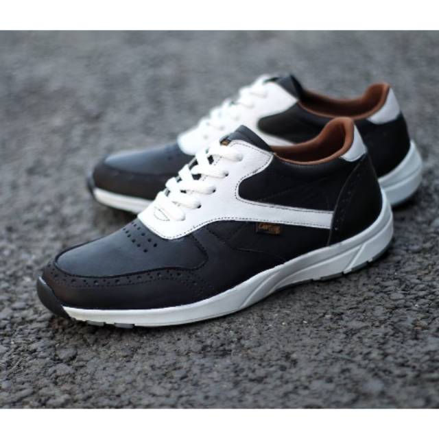 100% KULIT ASLI SNEAKERS PRIA KASUAL SPORTY OUTDOOR CEVANY HIRO ORIGINAL