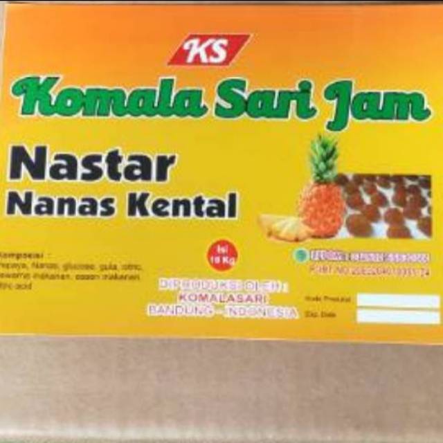 Selai nastar nanas komala sari / komalasari kemasan 10 kg