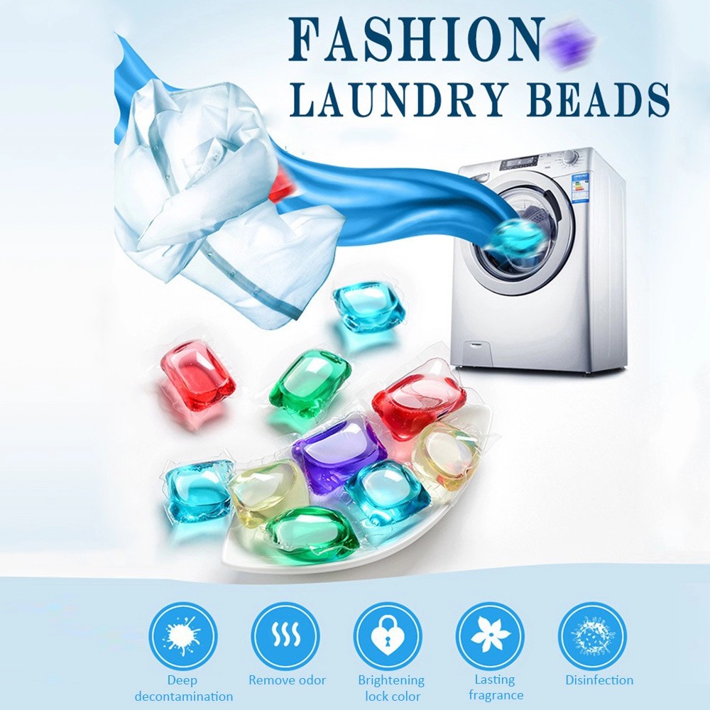 (50pcs+Pouch) Laundry gel ball / laundry gell / laundry gell beads / laundry gel pods