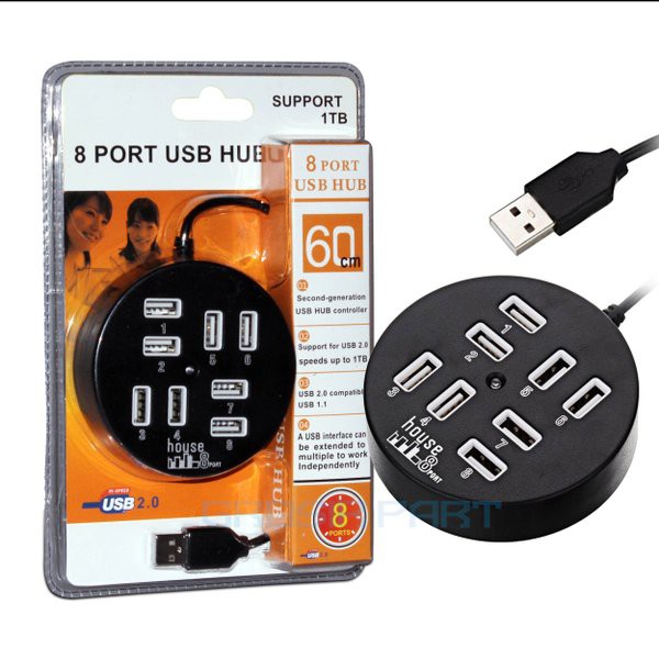 USB HUB 2.O MTECH 8 PORT BULAT SUPPORT 1TB