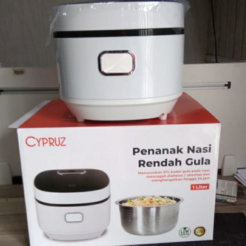 CYPRUS RICE COOKER RENDAH GULA RC 0505 1 L LAYAR SENTUH STAINLESS 304 FOOD GRADE TERBARU MANTAP