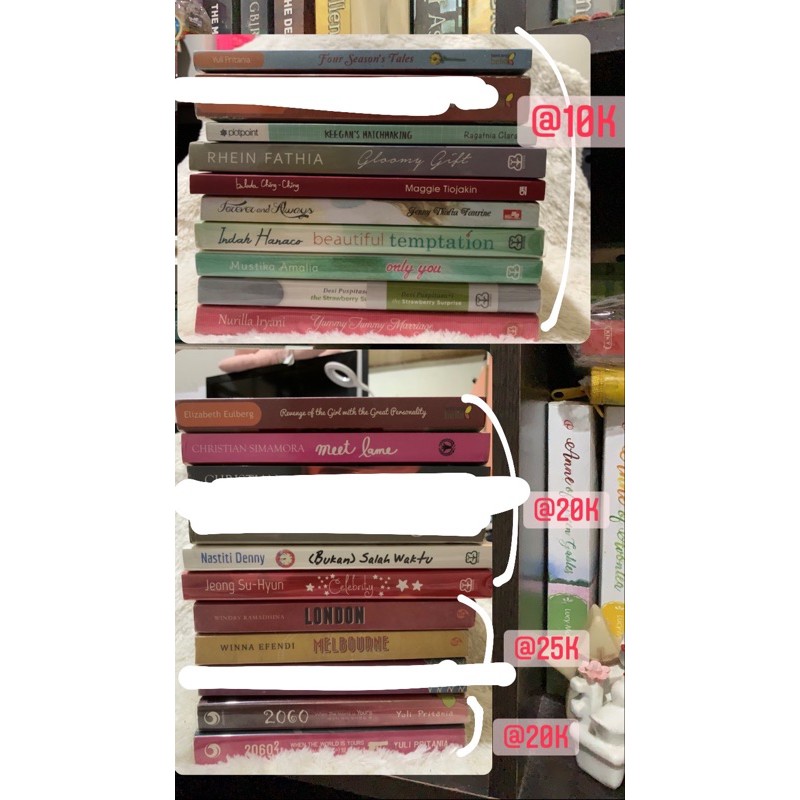 NOVEL PRELOVED BEKAS ROMANCE