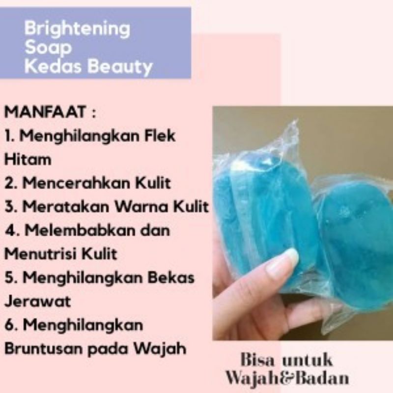 Medan Termurah Sabun Viral Segudang manfaat BPOM Sabun kedas beauty