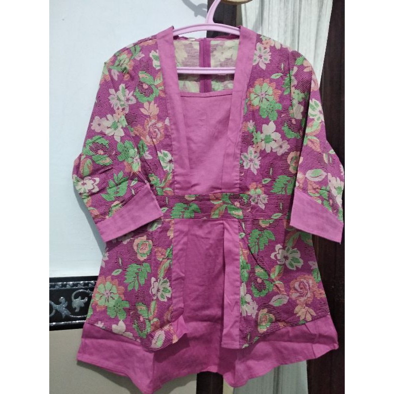 Preloved Baju Atasan Batik Pink