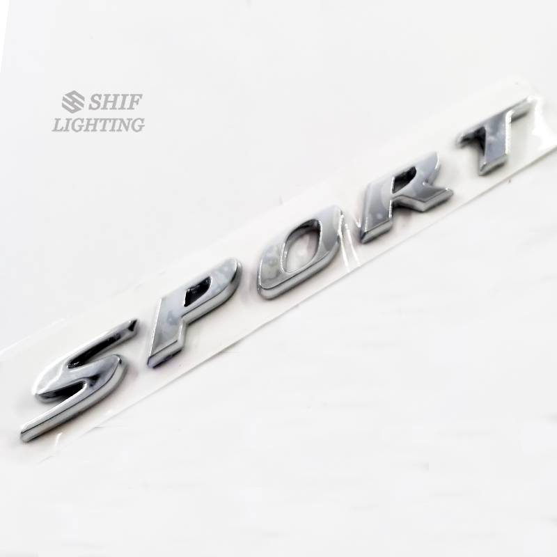 1pc Stiker Emblem Tulisan Sport Bahan Abs Untuk Dekorasi Bagasi Belakang Mobil Honda Jazz Fit