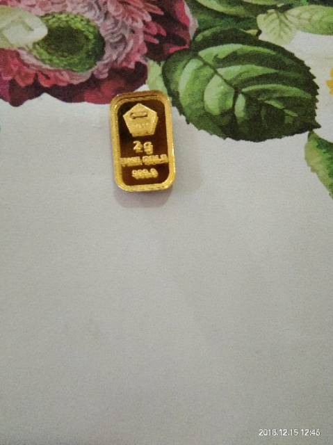 Emas batangan fine gold (replika) 3gr , 2gr , 1gr