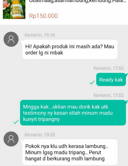 

MADU TRIPANG KUNYIT ORIGINAL HERBAL MAAG KRONIS ASAM LAMBUNG DAN GERD - MADU TRIPANG