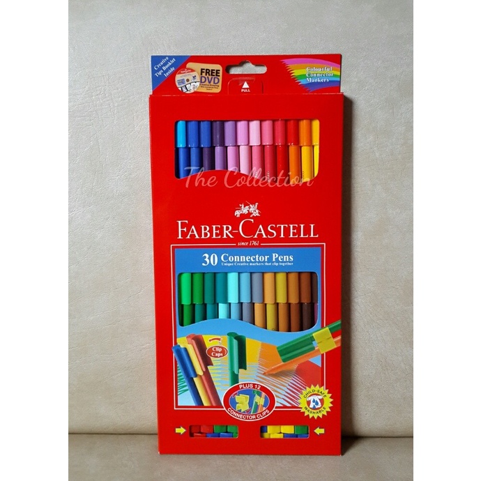 

Terlaris Atk0238Fc Kardus 30 Warna Connector Pen Faber Castell Spidol 155051 Hemat