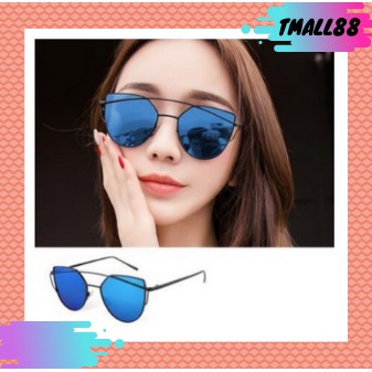 ♥TMALL88♥ Kacamata Hitam Frame Metal Kecil Gaya Vintage untuk Wanita