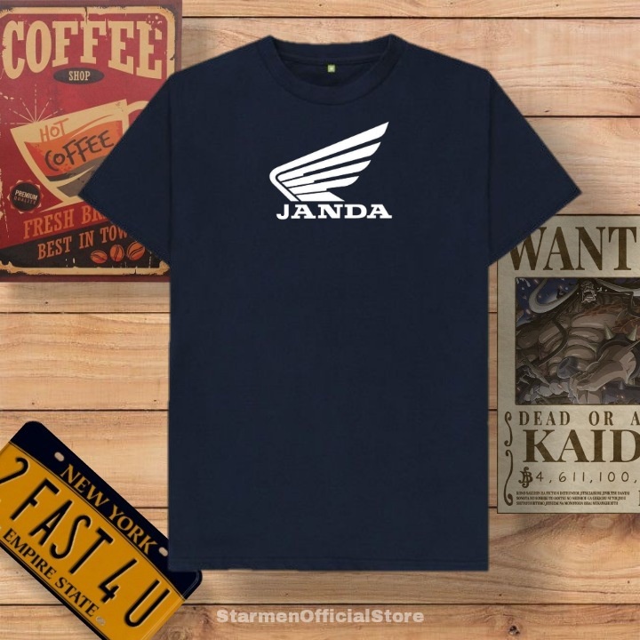 Kaos Distro Unisex HONDA JANDA Katun Combed 30s / sablon polyflex /polyflex premium / Pakaian Pria Wanita Atasan Cowok Cewek /kaos kekinian / kaos viral / tshirt tumbrl tee basic /SIZE M , L , XL , XXL / kaus oblong oversize kaos murah best seller ready