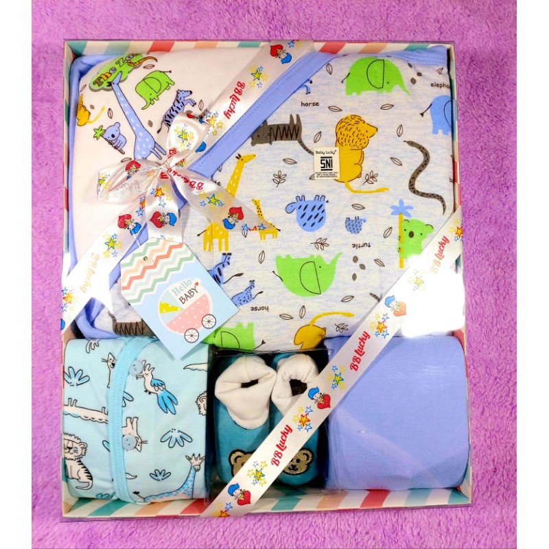 Gift Set Baby Lucky Hello /Gift Set Blanket 4in1