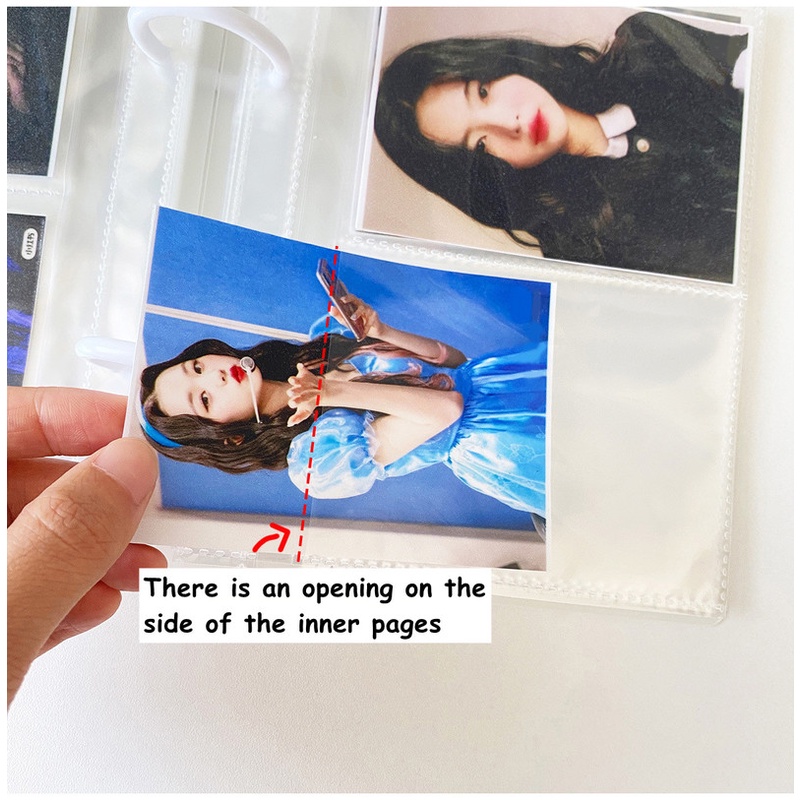 3inch/4inch/6inch Binder Gaya Minimalis Matte Cover Dengan 25pcs Sleeves Album Foto Untuk Mini Photo Card Holder Storage Book