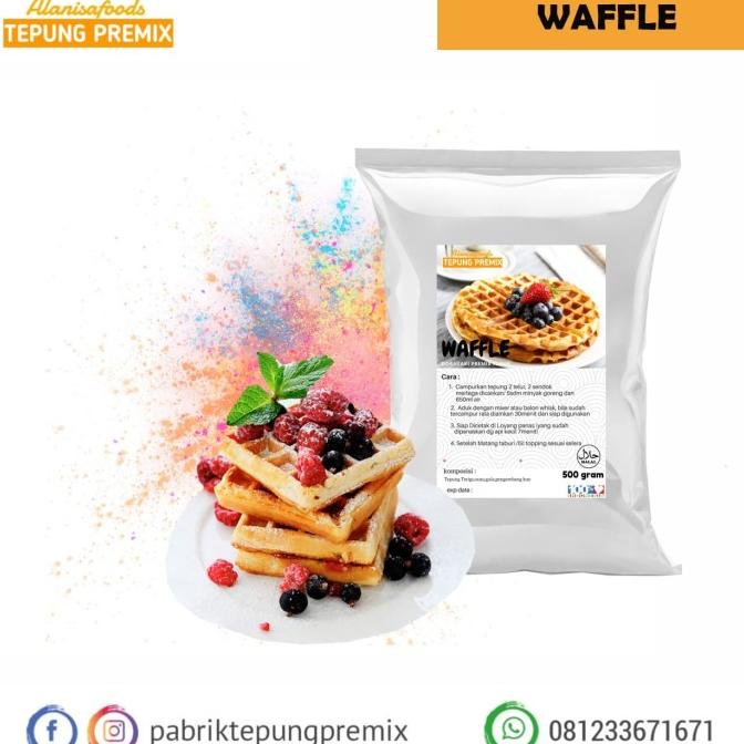 

TEPUNG PREMIX WAFFLE 500GR