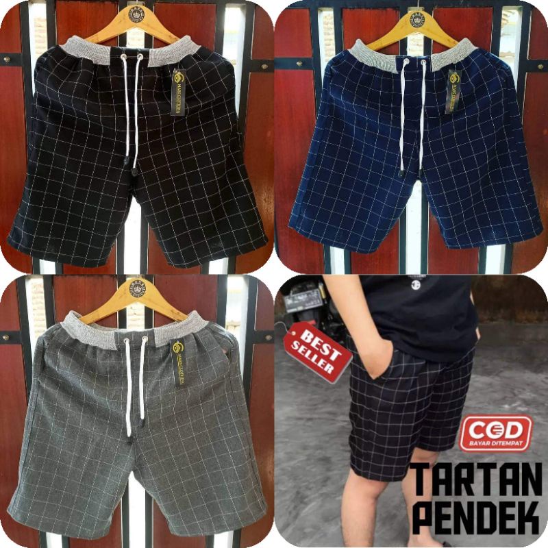 celana tartan pendek pria jumbo/celana pendek tartan pria/celana pendek pria jumbo murah/celana dist