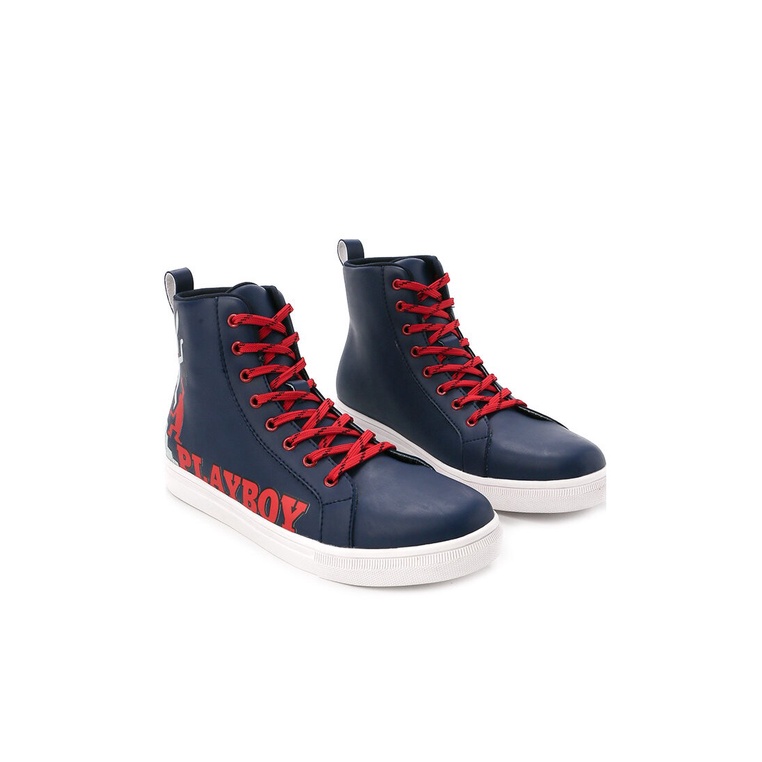 SEPATU SNEAKER PLAYBOY PRIA ORIGINAL CASUAL KETS BRANDED BIRU PL74