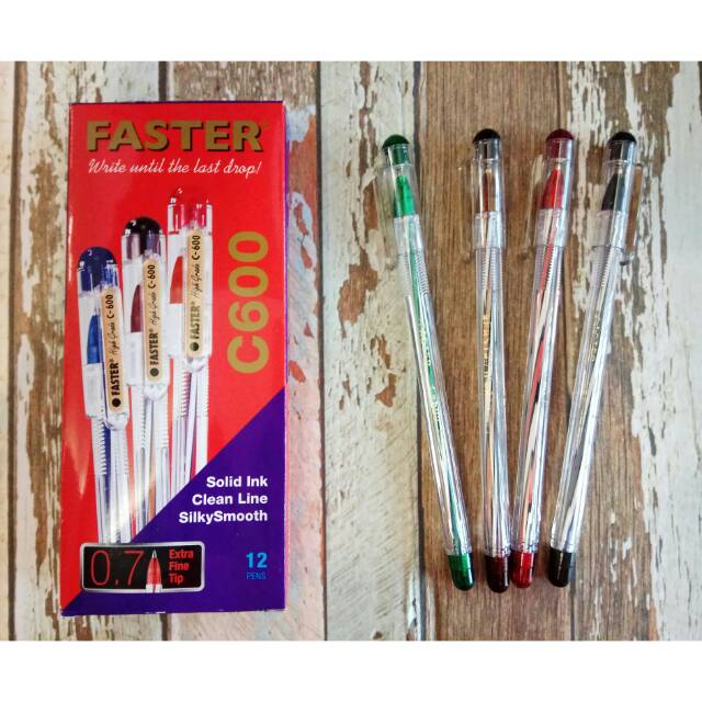  Pulpen Faster  C600 12 pcs Shopee Indonesia