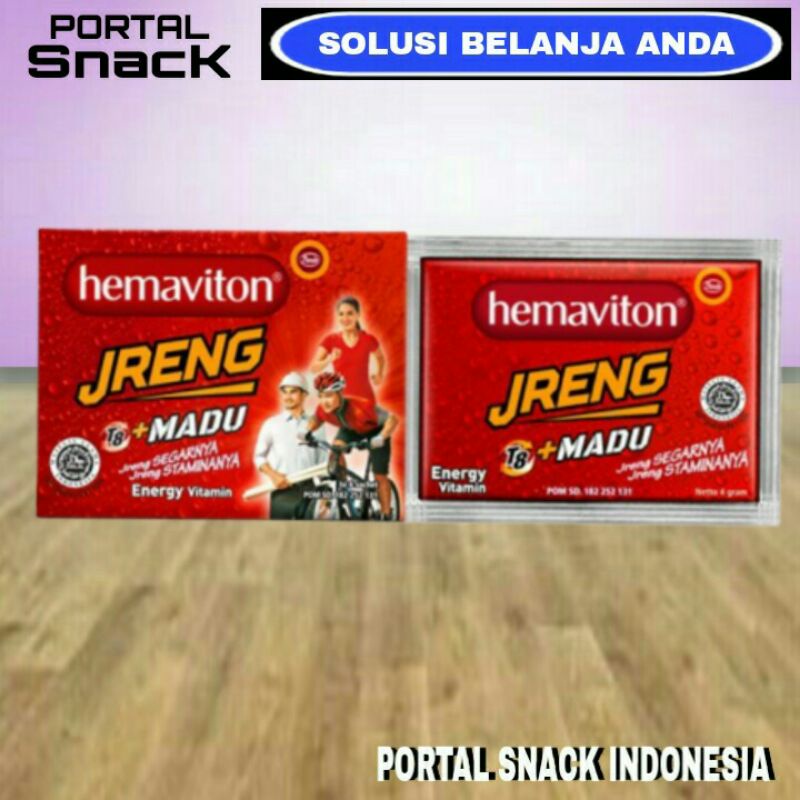 

HEMAVITON JRENG Minuman energy isi 10 sachet