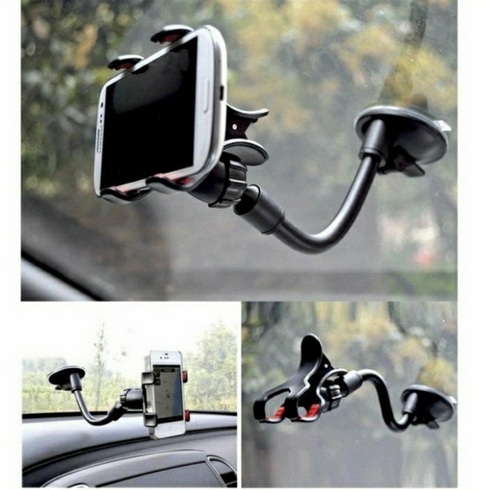 SOFT TUBE CAR HOLDER UNIVERSAL / HOLDER MOBIL JEPIT TEMPEL KACA