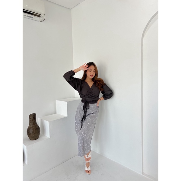 ATASAN SAFIRA MIX || ROK POLKADOT-2