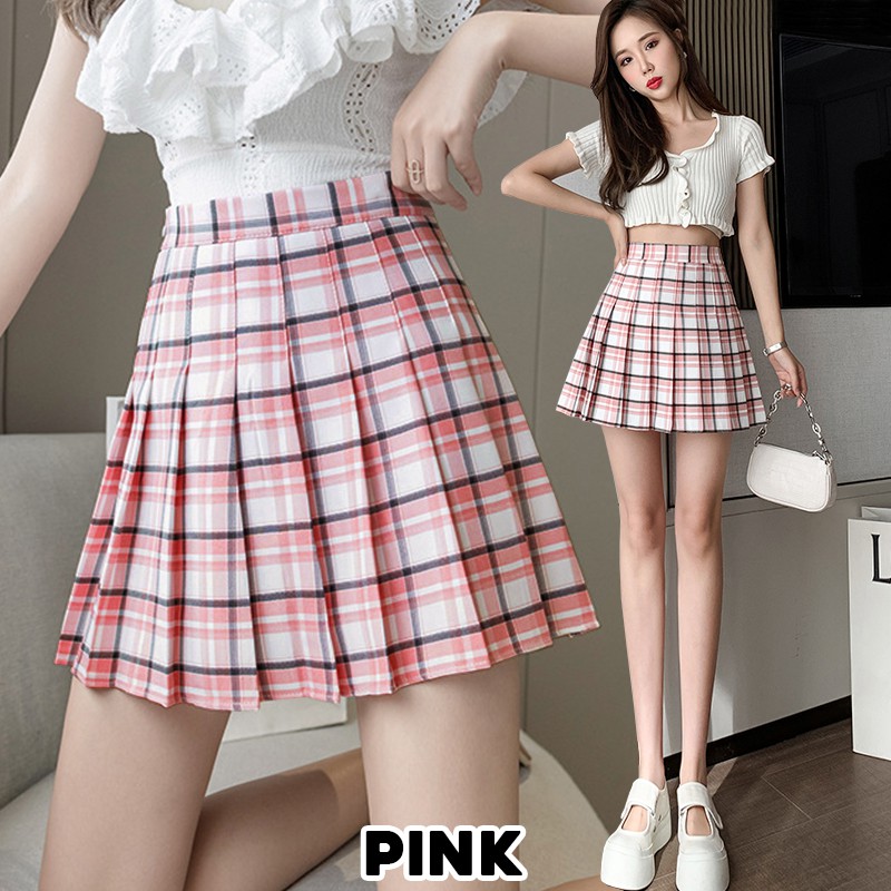 KARAKOREA 1008 Aespan Tennis Skirt/Rok Mini/Korea Skirt/Rok Tennis/Rok Lipit Lisa /Rok Kotak/Rok Korea Skirt/Rok tennis