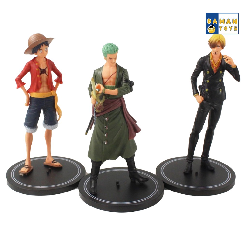 Anime Action Figure One Piece Set 6 Luffy, Zoro, Nami, Water Law, Vismoke Sanji, Portgas D.Ace