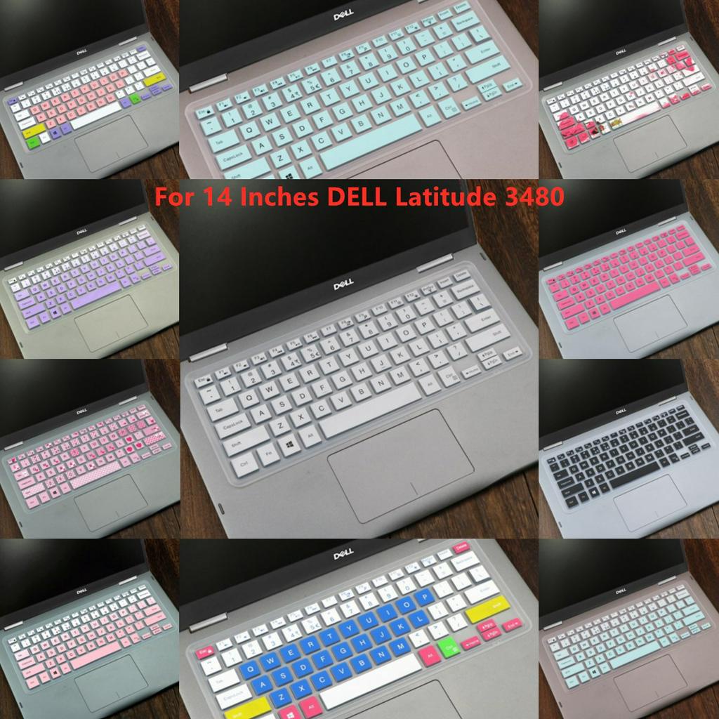 Cover Pelindung Keyboard Laptop Bahan Silikon Ultra Tipis Lembut Untuk Dell Latitude 3480 14 Inci