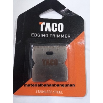 Taco Edging Trimmer Stainless Steel 4 cm Perapi Sudut Siku Furniture Alat Pemotong Perata Siku Sudut