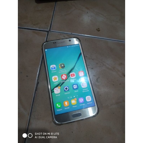 Samsung galaxy s6 flat 3/32 NFC preloved bekas