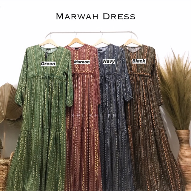 MARWAH DRESS | Homey Dress premium murah | Gamis Katun Rayon