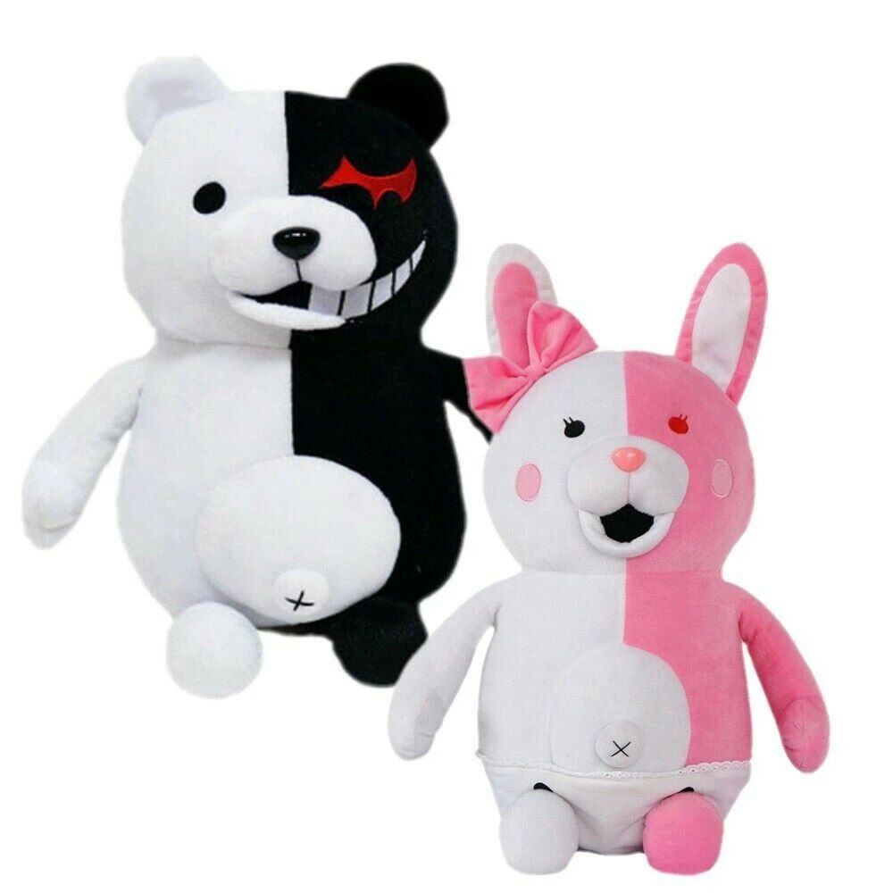 【Ready Stock】36cm Anime Game Danganronpa Monokuma Black White Bear Plush Soft Stuffed Doll Toy